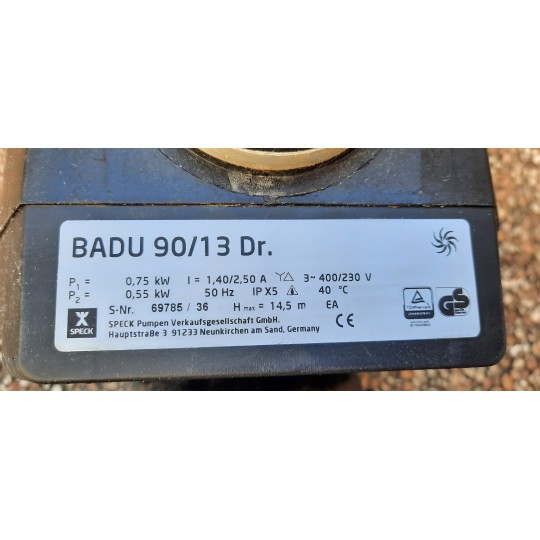 Pompe de filtration Badu 90/13 ( 13m3/h )