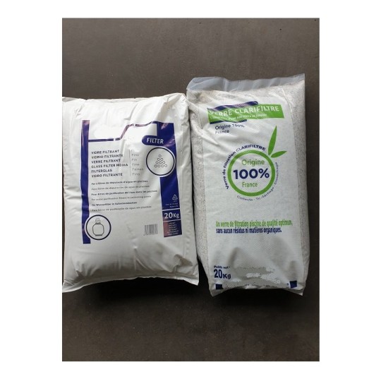 Sac de verre  filtrant 0.5-1.0 mm   20 kg