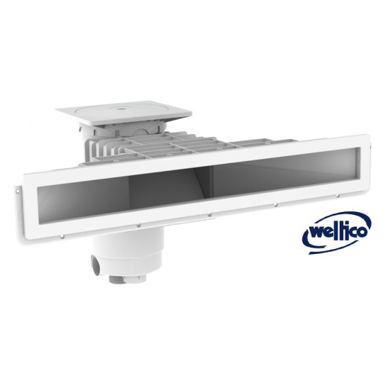 SKIMMER MIROIR EXTRA PLAT A800  Béton/Liner