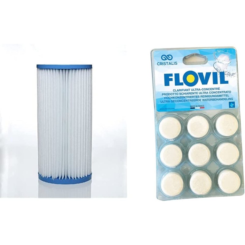 Floculant en pastilles pour filtres à cartouche