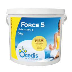 Chlore Multifonctions FORCE 5 250g  5kg