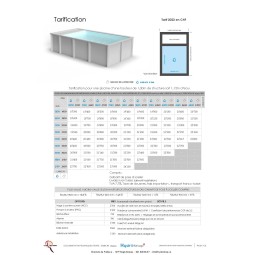 Piscine Alu avec filtration integrée sur mesure  Moins 10% sur tout les modèles jusqu\'a fin Avril  Dès 16\'470 CHF TTC
