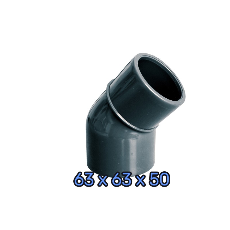 Coude 45° MF 63 × 63 × 50