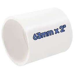 Manchon  adaptateur F Ø 63 x F Ø 2\" à coller