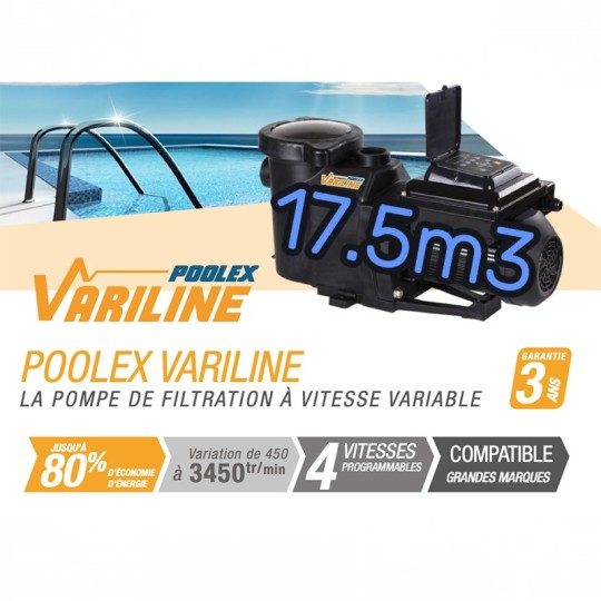 Pompe de filtration Poolex Variline 15H