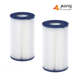 Cartouche de filtration pour piscine Jilong Type 3 - L 106mm x H203mm 2 pièces