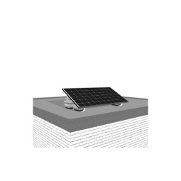 Support pour panneau toit plat