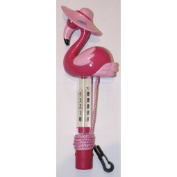 Thermomètre flamand rose