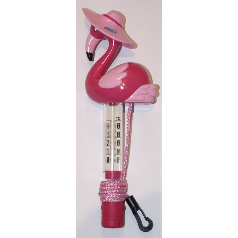 Thermomètre flamand rose