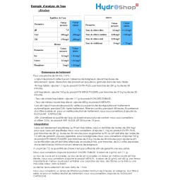 Analyse de l\'eau par poste