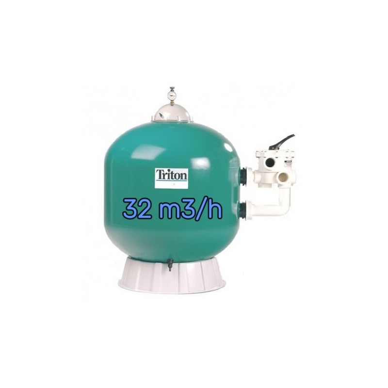Filtre à sable Triton TR140 32m3/h vanne 6 voies incluse