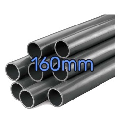 Tube PVC pression Ø160 × 6,2 - PN10 ml