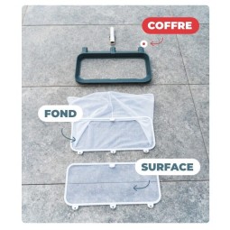 Epuisette polyvalente. Fond et surface