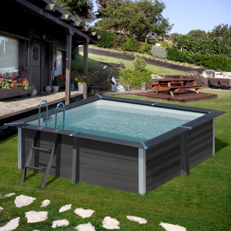Piscine en composite 3,26 x 3,26 x 0,96