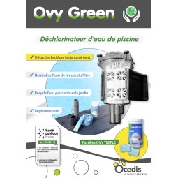 DECLORINATEUR DE L\'EAU KIT OVY GREEN - 10 Pastilles OVY TREFLE