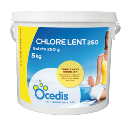 CHLORE LENT   Galet  250 5 kg