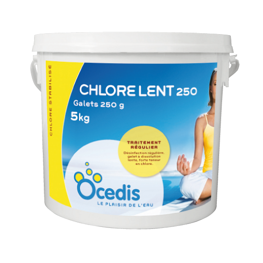 CHLORE LENT   Galet  250 5 kg