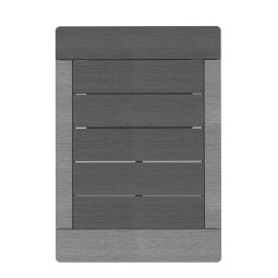 Caillebotis Douche Solaire gris.